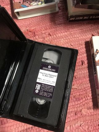 Whatever Happened To Baby Jane VHS Rare Horror Warner Bros Clamshell Big Box 3