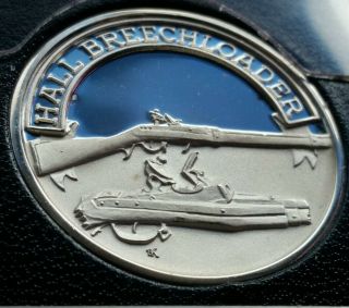 Rare NRA Hall Breech Loader Rifle.  999 Silver Medal 4,  000 Minted ☆ 2