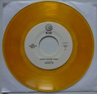 Roxette Crash Boom Bang - Orange Vinyl Rare Us Jukebox 7 " - Ex Cond (1994)