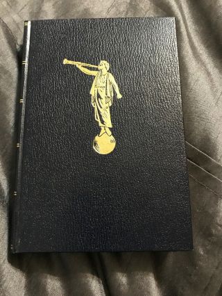 Vintage Angel Moroni Book Of Mormon Hard Cover Lds Church Pictures 1977 Rare