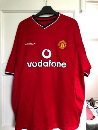 Rare Vintage Manchester United Home Shirt L