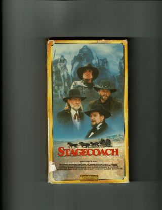 Stagecoach Vhs Johnny Cash Willie Nelson Kris Kristofferson Rare Western