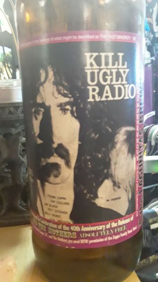 Frank Zappa Lagunitas Beer Bottle - Kill Ugly Radio - Rare Find