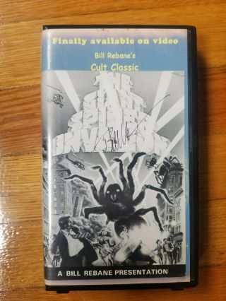The Giant Spider Invasion Rare Vhs Signed By Bill Rebane