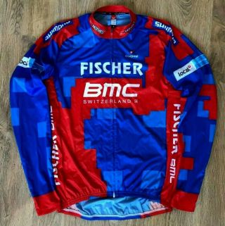 Fischer Bmc Switzerland Cuore Rare Cycling Windstopper Jacket Jersey Size L