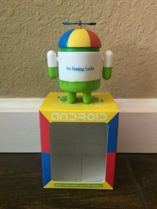 RARE Noogler ' I ' m Feeling Lucky ' Android Mini Collectible Special Edition Figure 4