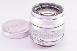 Rare Tokyo Kogaku Topcor - S lens 50mm/F2 Leica 39mm LMT screw mount 214948 3