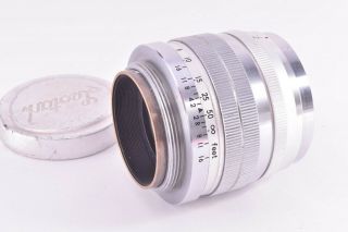 Rare Tokyo Kogaku Topcor - S lens 50mm/F2 Leica 39mm LMT screw mount 214948 5