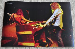 Deep Purple Poster Jon Lord & Glenn Hughes 1974 Live On Stage Poster Rare