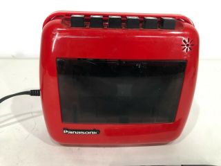 RARE Vtg 1970 PANASONIC RQ - 711S Cassette Tape Portable Player Retro Boombox RED 2
