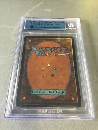 1993 Magic The Gathering MTG Beta Lich R K BGS Authentic Altered 4