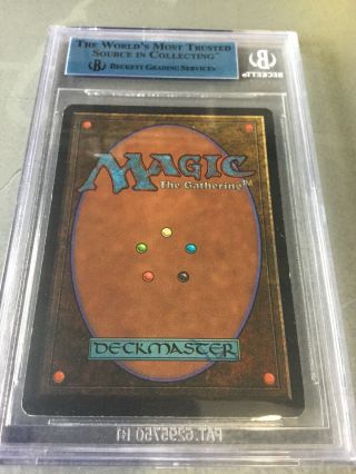 1993 Magic The Gathering MTG Beta Lich R K BGS Authentic Altered 5