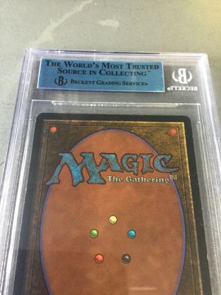 1993 Magic The Gathering MTG Beta Lich R K BGS Authentic Altered 6