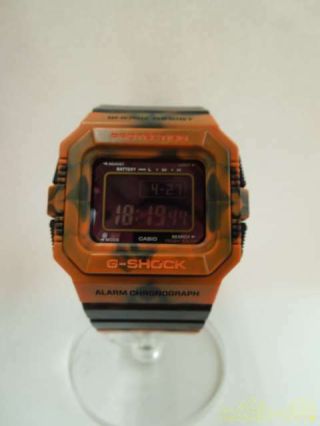Casio G - 5500jc Quartz Digital Watch Rare Color Black Orange