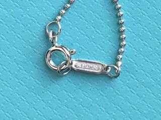 Tiffany & Co Bead Ball Chain Necklace Sterling Silver 30 