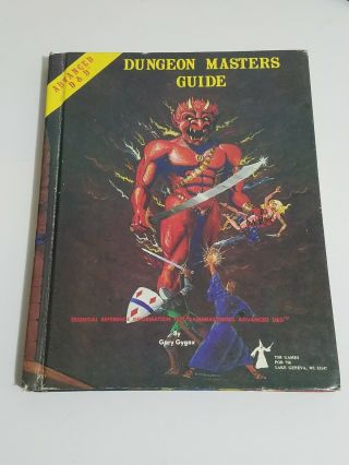 Rare Ad&d 1st Ed Hardback Dungeon Masters Guide Tsr Dungeons Dragons
