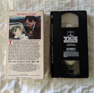 VICE SQUAD VHS Video Wings Hauser Season Hubley Rare 1982 2