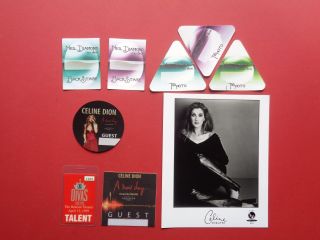 Celine Dion,  8x10 " B/w Promo Photo,  7 Rare Backstage Pass Originals