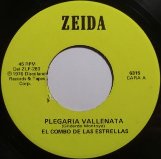 El Combo De Las Estrellas Latin 45 On Zeida Rare Plegaria Hear