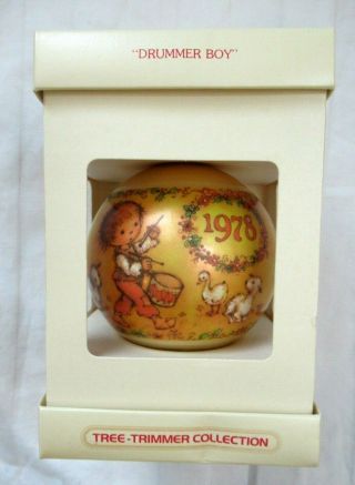 Rare Hallmark Glass Ornament " Drummer Boy " 1978 (pre - Owned)
