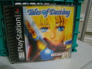 Tales Of Destiny Cib Playstation Ps1 Game Jrpg Complete Psx Rpg Rare