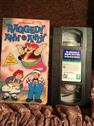 Rare Vhs The Adventures Of Raggedy Ann & Andy The Sacred Cat Adventure