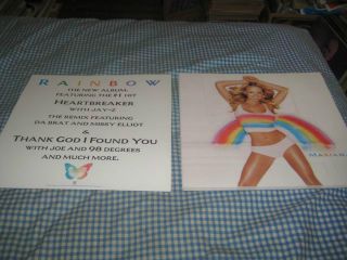 Mariah Carey - (rainbow) - 1 Poster Flat - 2 Sided - 12x12 - Nmint - Rare