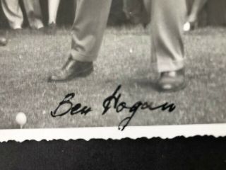 RARE & Unique ink signed photo of the legendary BEN HOGAN 1950s. 3