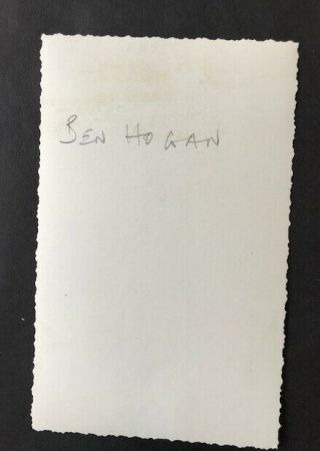 RARE & Unique ink signed photo of the legendary BEN HOGAN 1950s. 4