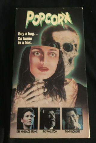Rare Popcorn Vhs - From 1991 Dee Wallace Ray Walston Stalker Slasher