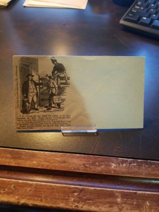 Rare Vintage Civil War Envelope Confederates Csa Jefferson Davis J Bull Cotton