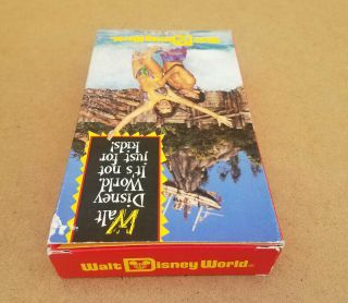 Walt Disney World Isn ' t Just For Kids Florida Vacation Planner VHS Tape RARE 4