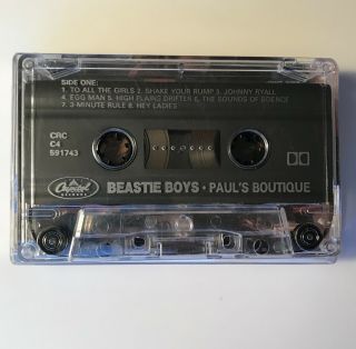 BEASTIE BOYS Cassette PAULS BOUTIQUE Album TAPE Lp Rare 90s Hip Hop EUC, 4