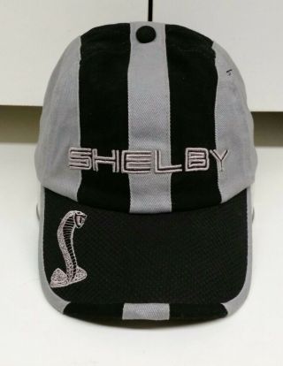 Hat Cap Licensed Shelby Gt500 Cobra (black / Gray) Elite Design Rare