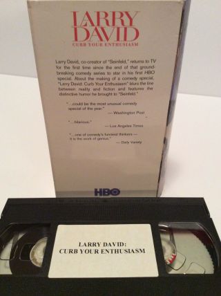 RARE Larry David: Curb Your Enthusiasm HBO Special.  Emmy Awards Screener VHS 4