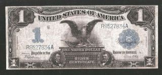 Rare 7 Digit Serial Number Black Eagle $1 1899 Silver Certificate