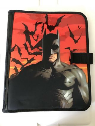 Rare Batman Begins Deluxe 3 Ring Binder From Animations Brands Pvc And Canvas