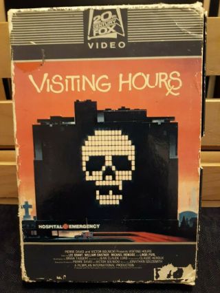 Visiting Hours (1982) Vhs Big Box Horror Vhs Gore Cult Slasher Rare Htf Oop