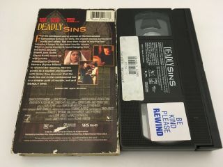 Deadly Sins (VHS,  1995) Rare OOP HTF Alyssa Milano Nude Schoolgirl NOT ON DVD 2