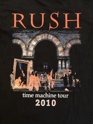 RARE Vintage RUSH Time Machine Tour 2010 Band T - Shirt Size Medium M 2