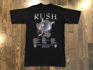 RARE Vintage RUSH Time Machine Tour 2010 Band T - Shirt Size Medium M 3