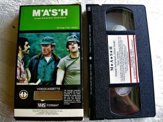 Mash - Vhs Video Tape Movie - Rare Vintage Oop