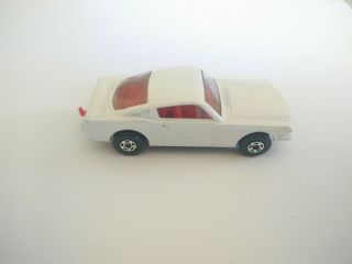 Matchbox Ford Mustang № 8 Superfast Made In England - Ultra Rare White Color