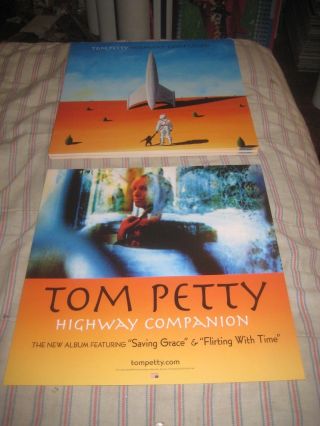 Tom Petty - Highway Companion - 1 Poster Flat - 2 Sided - 12x12 Inches - Nmint - Rare