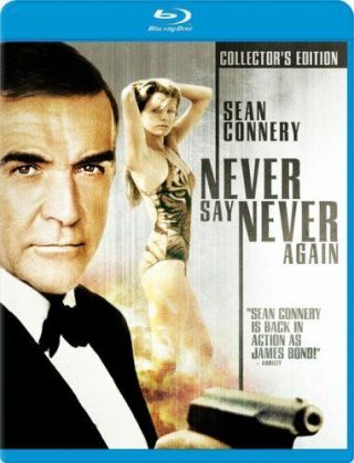 Never Say Never Again Blu - Ray - Rare Oop - Collectors Edition Rare Out Of Print