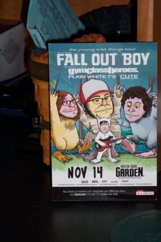 5 Fall Out Boy Handbills Rare