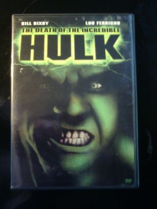 The Death Of The Incredible Hulk (dvd,  2003) Rare Oop