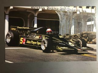 1978 Mario Andretti John Player Formula 1 Race Car Picture / Print / Poster Rare