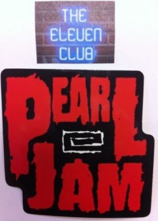 Pearl Jam Ten Era Logo Sticker Vtg 1991 Rare Import Oop Le Lp Vedder