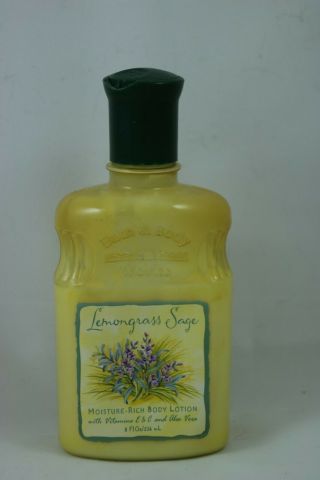 Bath Body Lemongrass Sage Body Lotion Rare Vintage Vhtf 60 Full
